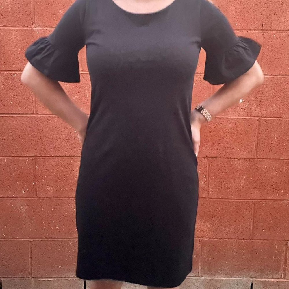 J.Crew Black Sheath Dress